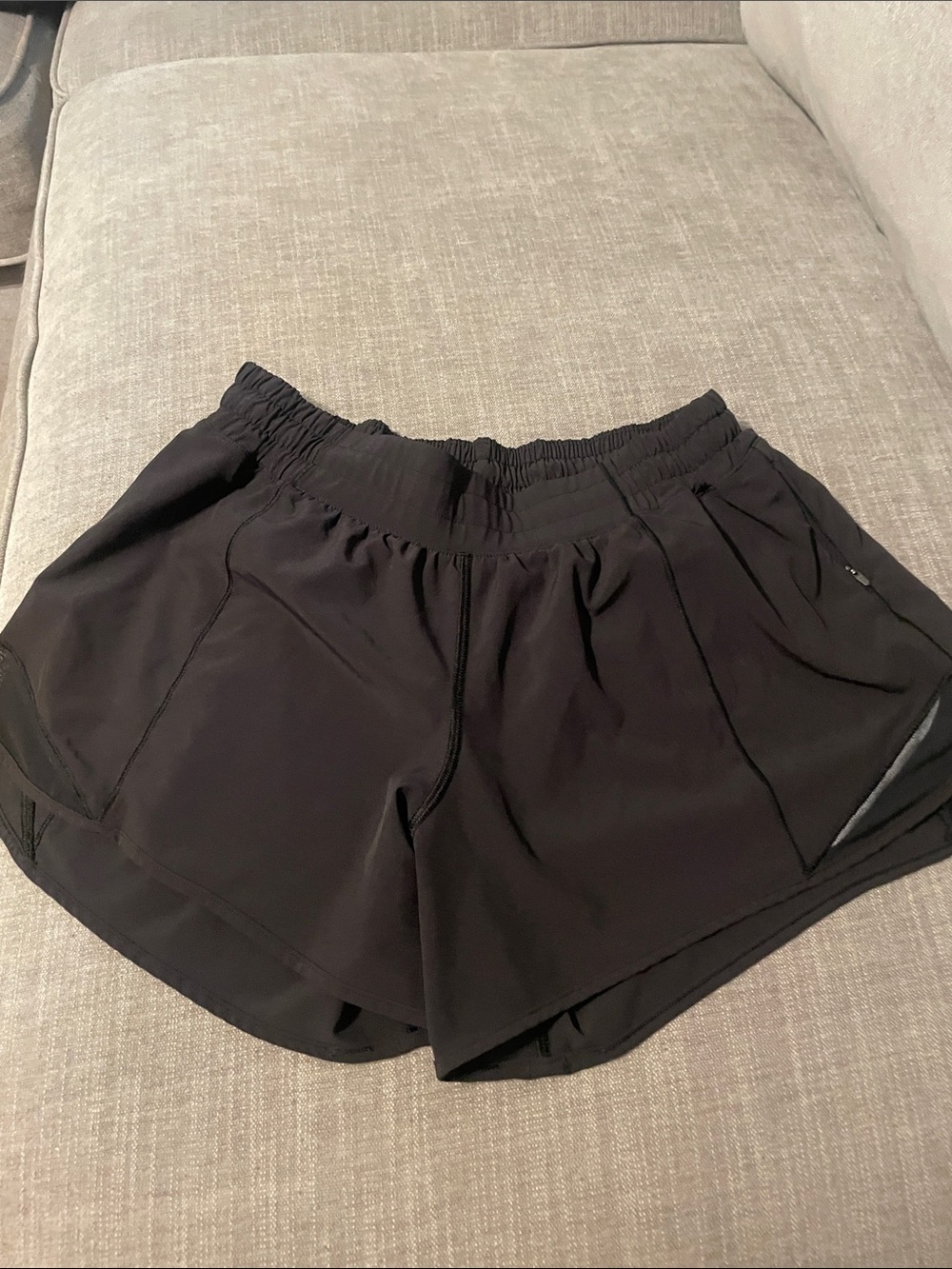 lululemon athletica Black Women's Athletic Shorts with Elastic Waist